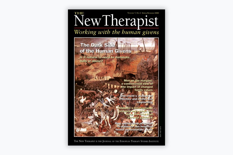 The New Therapist - Volume 7, No 2, 2000