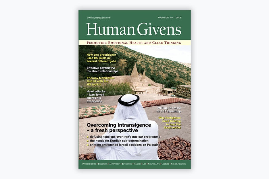 Human Givens Journal - Volume 20, No 1, 2013