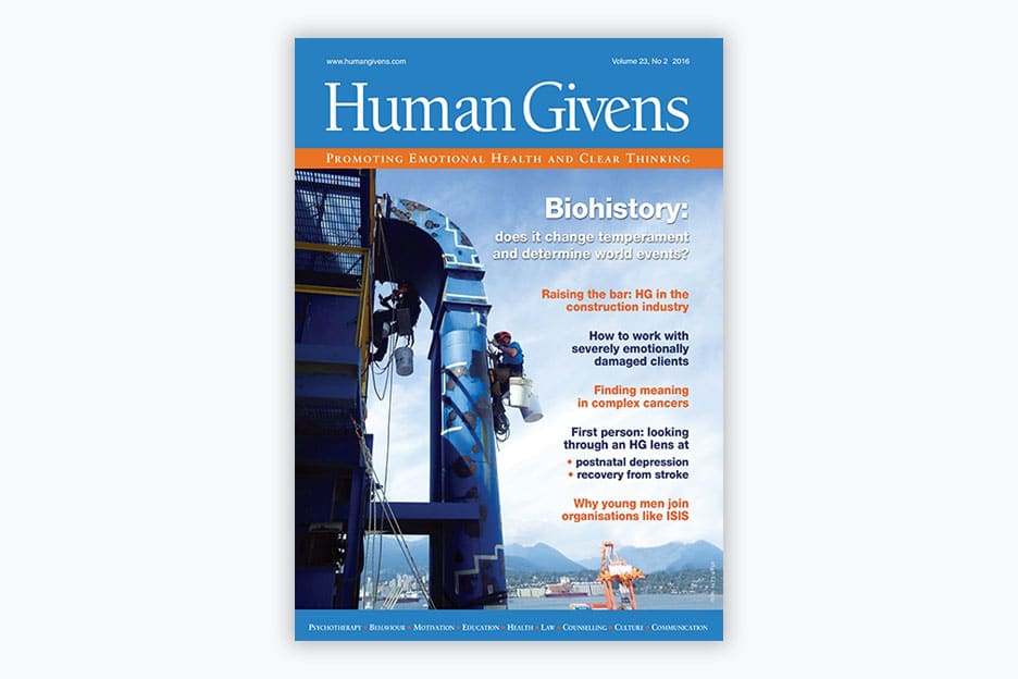 Human Givens Journal - Volume 23, No 2, 2016