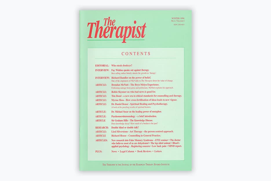 The Therapist - Volume 1, No 4 (1994)