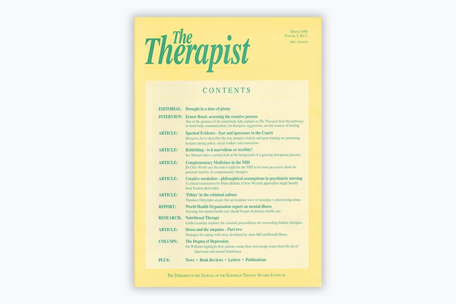 The Therapist - Volume 3, No 1 (1995)