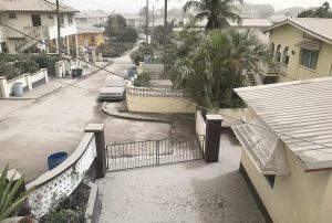 Volcanic ash in Barbados