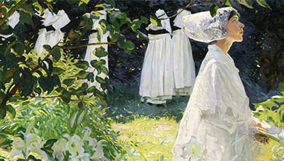 A Convent Garden in Brittany by William Leech