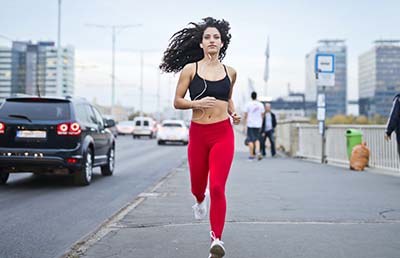 woman running