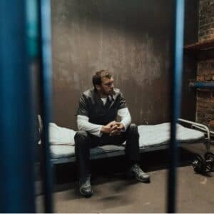 Man sat in prison contemplating