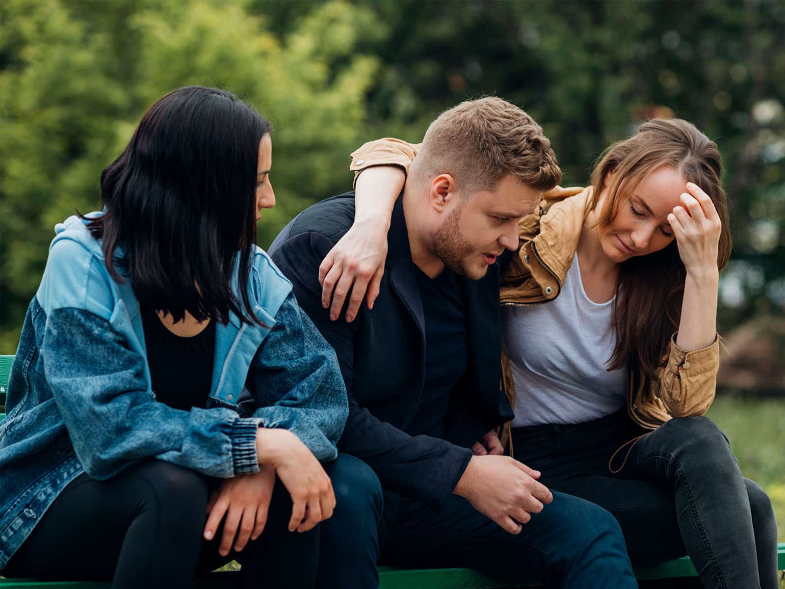Photo of supportive friends