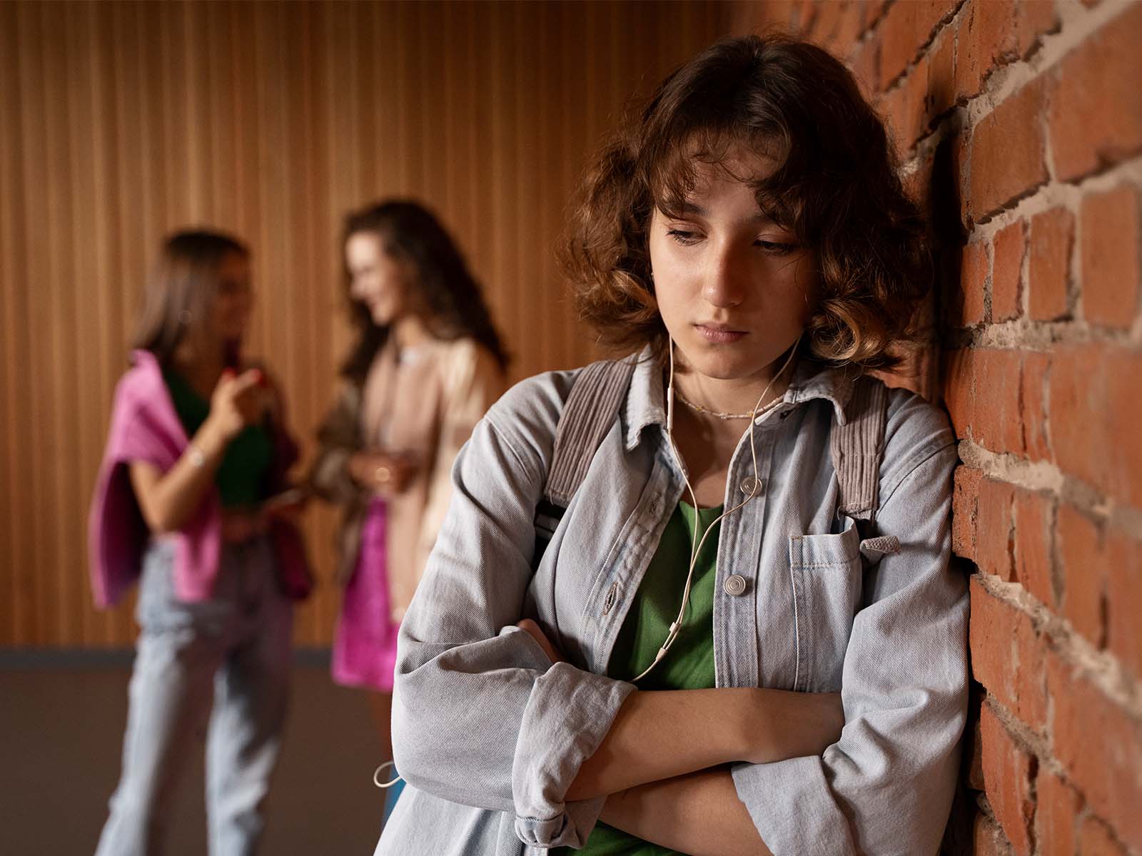Image of unhappy teenage girl